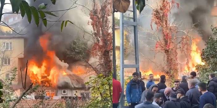 Sarıyer'de 3 gecekondu küle döndü