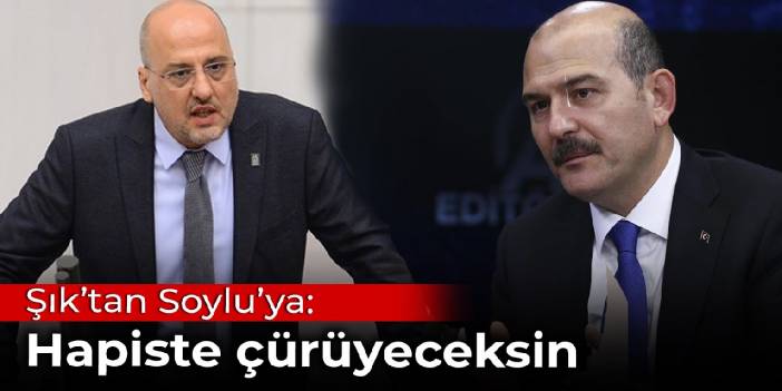 Şık'tan Soylu'ya: Hapiste çürüyeceksin