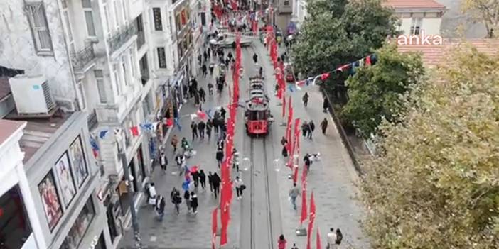 1 hafta sonra aynı saatte İstiklal Caddesi