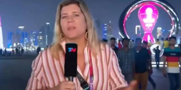 FIFA için Katar'a giden muhabir canlı yayında soyuldu