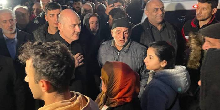 Düzce'de incelemelerde bulunan Soylu uyardı: Hasarlı binalarda durmayın