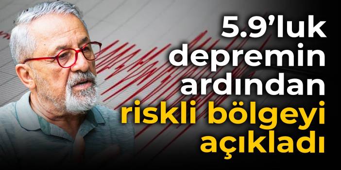 Prof. Dr. Naci Görür, Düzce'deki depremin ardından riskli bölgeyi açıkladı