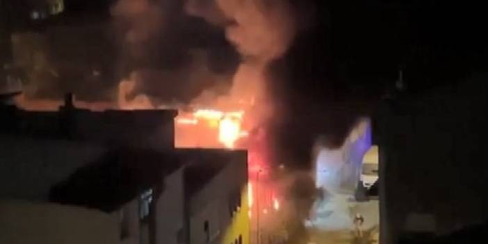 İşçilerin konteynerinde yangın