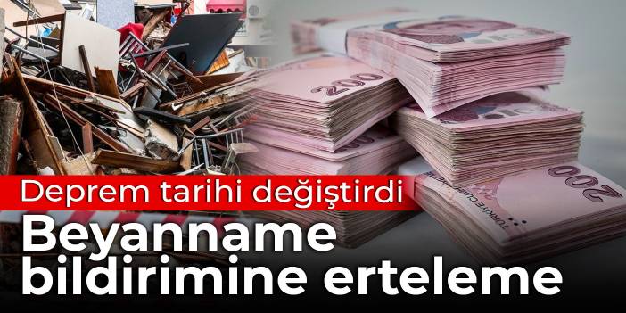 Düzce'deki deprem sonrası tarih değişti: Beyanname bildirimine erteleme