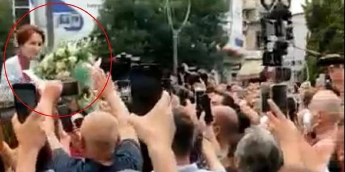 Akşener’e çiçek verdi maaşı kesilip sürüldü