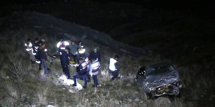 Malatya'da otomobil uçuruma yuvarlandı: 1 ölü, 1 yaralı