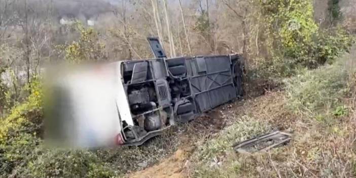 Bartın'da yolcu otobüsü devrildi: 39 yaralı