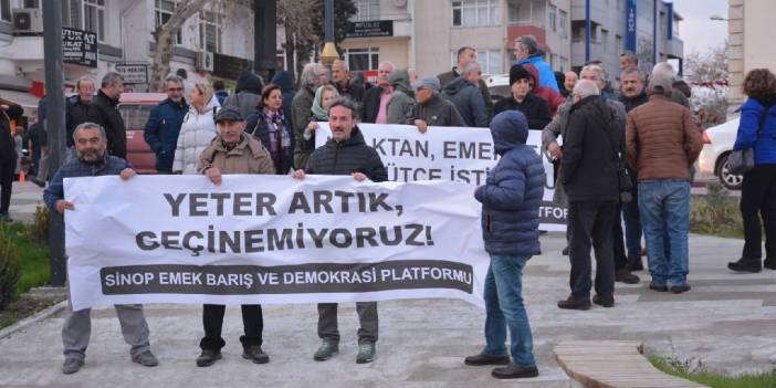 Sinop’ta zam protestosu: Yeter artık, geçinemiyoruz