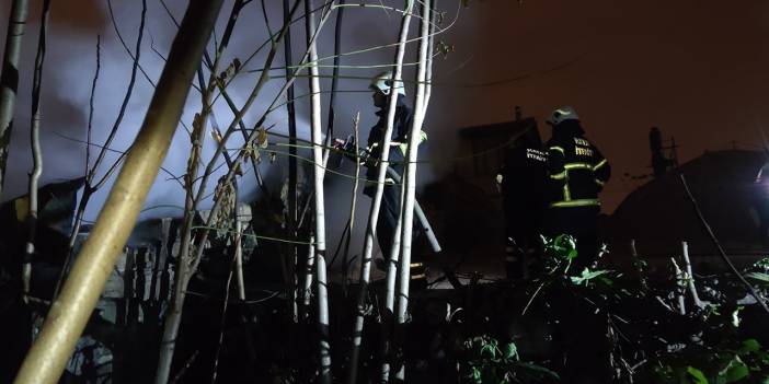 Hamamda yangın çıktı