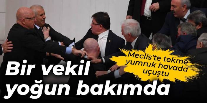 Meclis'te tekme yumruk havada uçuştu: Bir vekil hastaneye kaldırıldı