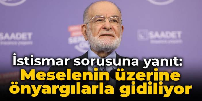 Karamollaoğlu'ndan istismar sorusuna yanıt: Meselenin üzerine önyargılarla gidiliyor