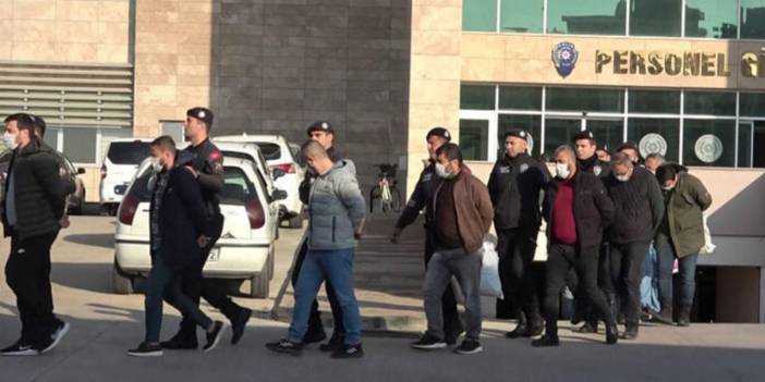 Suç örgütünün 21 şüphelisi adliyede