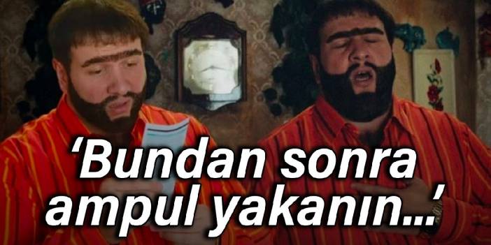 Bundan sonra ampul yakanın...