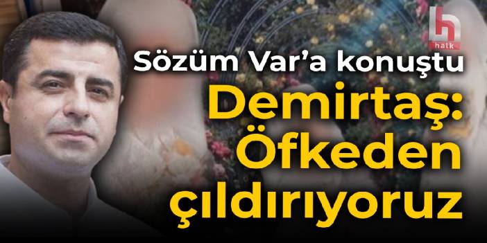 Demirtaş Sözüm Var'a konuştu: Öfkeden çıldırıyoruz