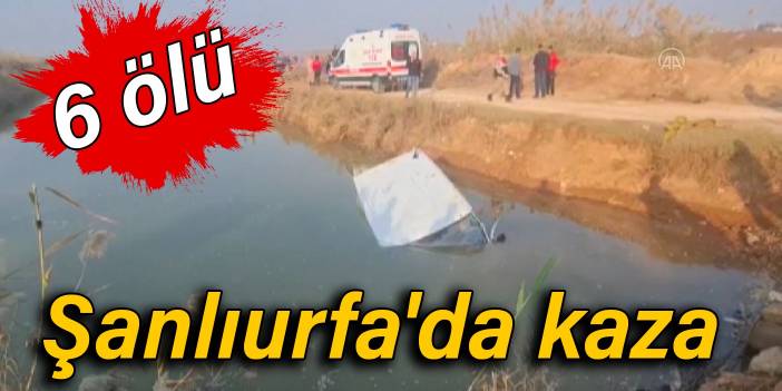 Şanlıurfa'da kaza: 6 ölü