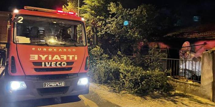 Kullanılmayan evde yangın