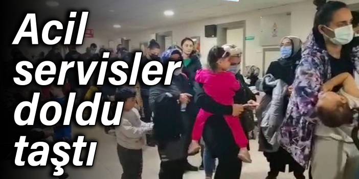 Acil servisler doldu taştı