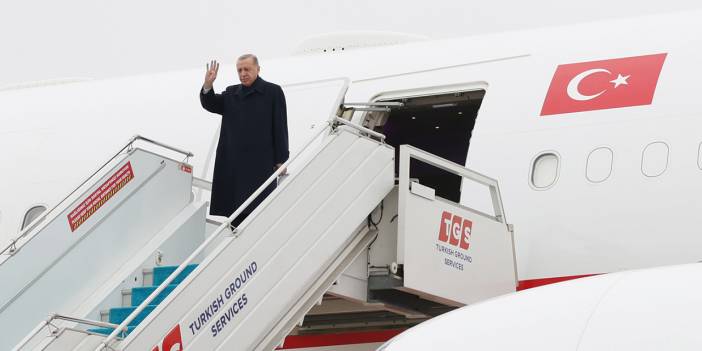 Erdoğan, FIFA Dünya Kupası finali için Doha'ya gitti