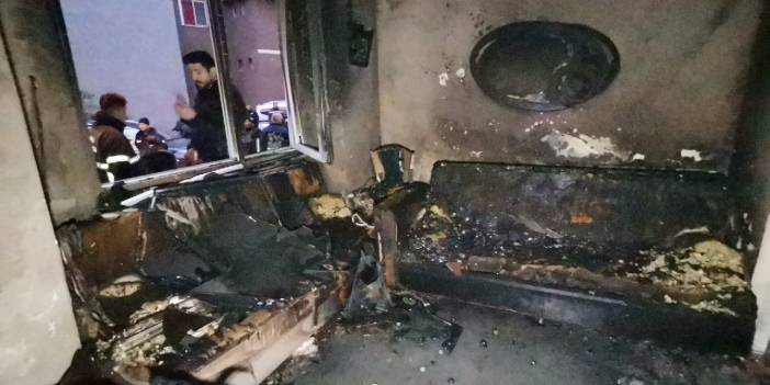 Sobaya benzin dökünce yangın çıktı; 2 kişi hastaneye kaldırıldı