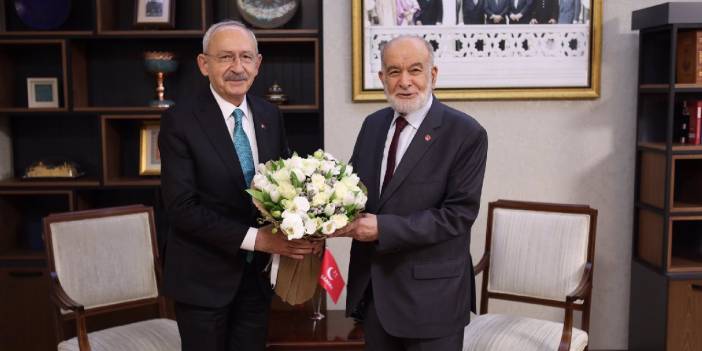 Kılıçdaroğlu'ndan Karamollaoğlu’na geçmiş olsun ziyareti