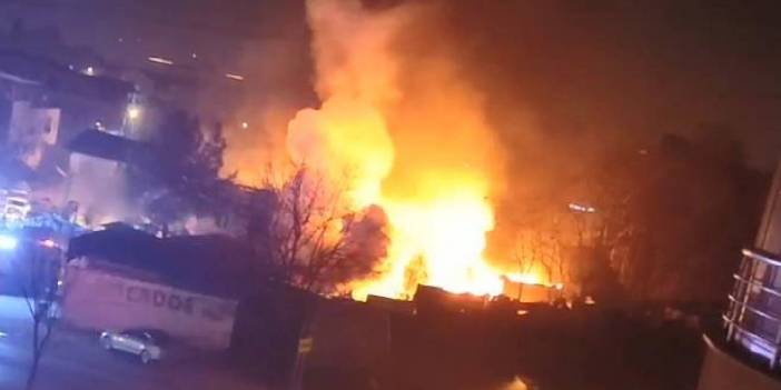 Bursa geri dönüşüm tesisinde yangın