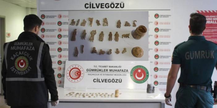 Suriye sınırında 51 parça tarihi eser yakalandı