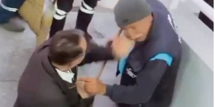 Temizlik görevlisine saldırdı, tokat attı