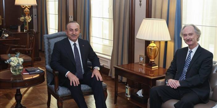 Bakan Çavuşoğlu, BM Suriye Özel temsilcisiyle görüştü