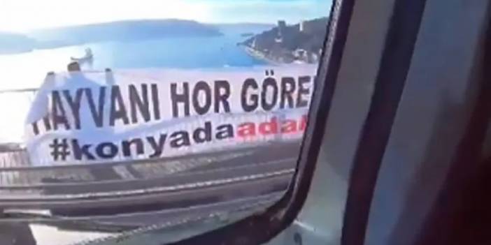 FSM'de 'Hayvanı hor gören, oyu zor görür' pankartına 2 gözaltı