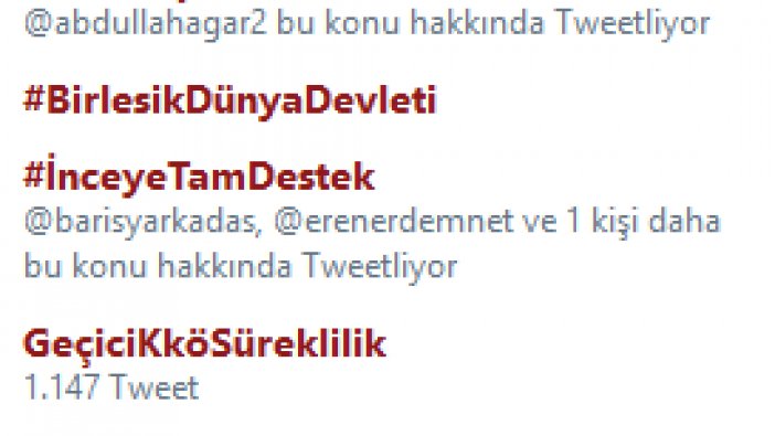 Erdoğan'ın 'Millet tamam derse çekiliriz' açıklamasına yanıt Twitter'dan geldi