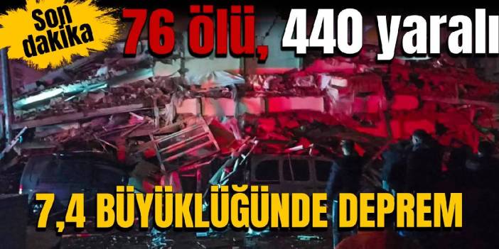 Kahramanmaraş’ta 7.4 şiddetinde deprem