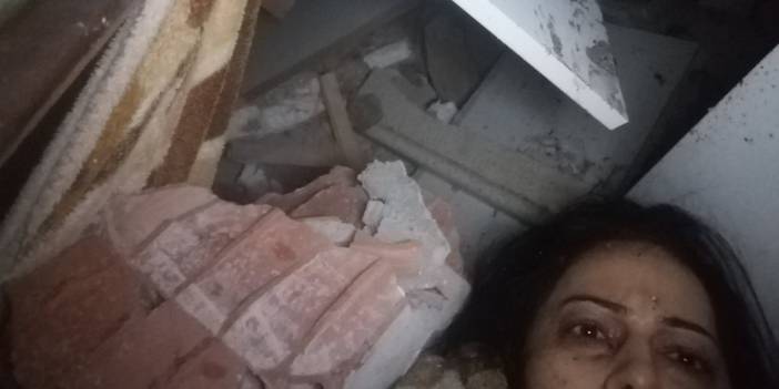 Enkaz altından yardım çığlıkları