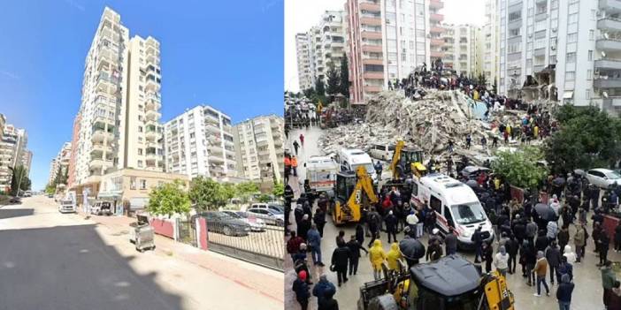 Yıkımın fotoğrafları... Depremden önce ve depremden sonra