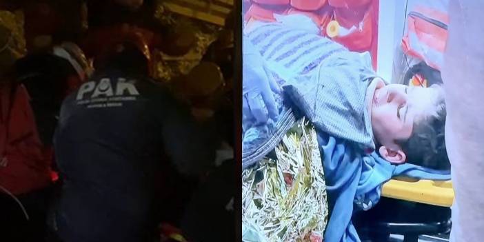 12 yaşındaki Osman, 260. saatte enkazdan kurtarıldı