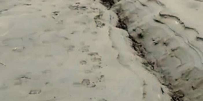 Fay hattındaki zemin sıvılaşması böyle görüntülendi