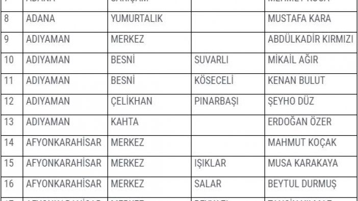 İYİ Parti yerel seçim adaylarının il il tam listesi