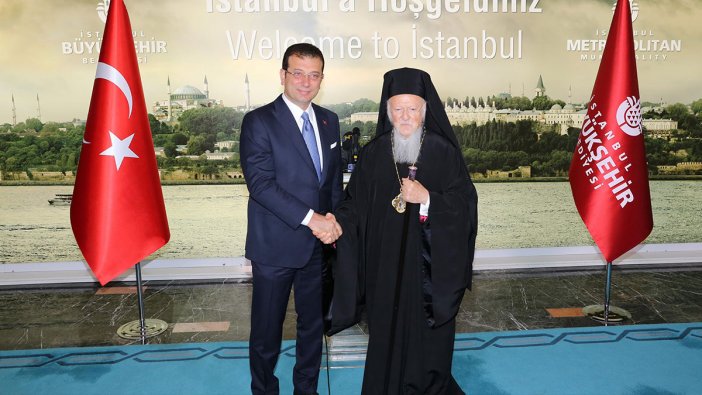 Fener Rum Patriği, İmamoğlu'nu ziyaret etti: İmamoğlu, yapacağı ilk icraatı açıkladı
