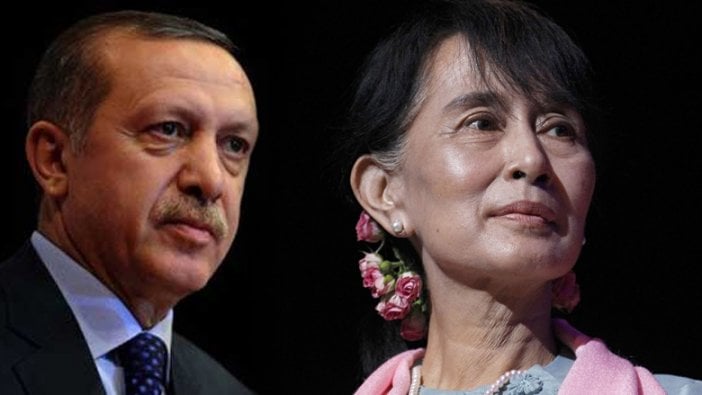 Cumhurbaşkanı Erdoğan Myanmar lideri ile Arakan'ı görüştü