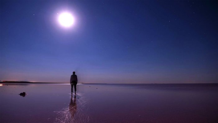 Tuz Gölü pembeye büründü, görsel şölen oluştu