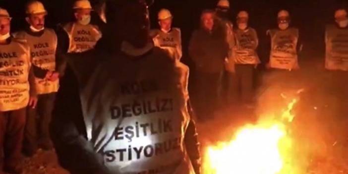 Madenciler gözaltına alındıktan sonra serbest bırakıldı