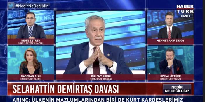 Bülent Arınç: Demirtaş ve Kavala tahliye edilmeli