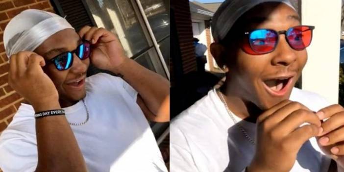 Renkleri ilk kez gören gencin videosu viral oldu