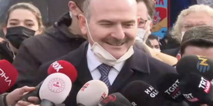 Gülerek karşılık verdi: Soylu soruları yanıtsız bıraktı