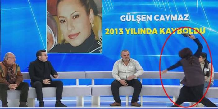 Müge Anlı'da yaşandı: "İzin alabilir miyim" dedi ve terlik fırlattı