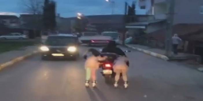 Tuzla'da 2 patenli gencin tehlikeli yolculuğu korkuttu!