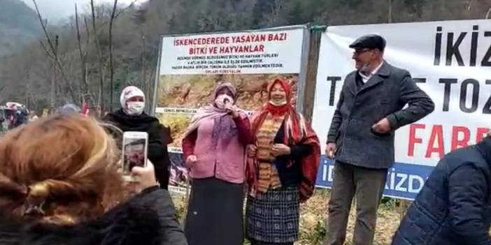 İkizdereliler'den taş ocağı tepkisi: 10 tane Cengiz gelse fayda etmez