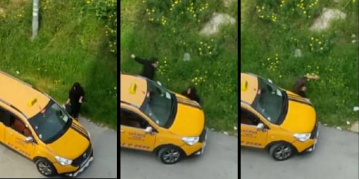 Bulun bu zorbayı! Taksi şoförü önce takip etti, ardından aracını üzerine sürdü