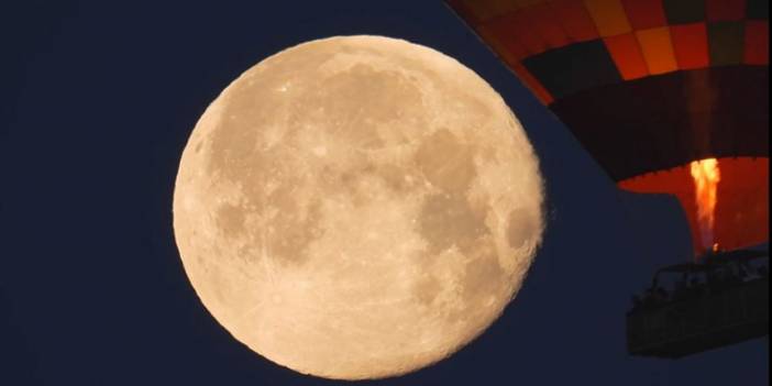 Kapadokya'da 'Süper Ay'