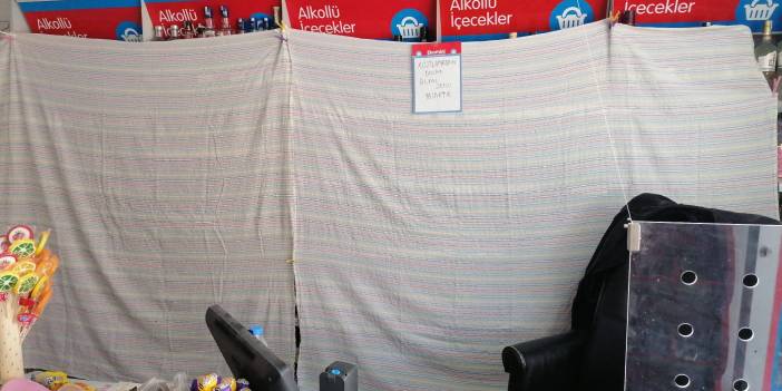 Tokat'ta tekel işletmecilerine baskı: İçki reyonuna çarşaf asın