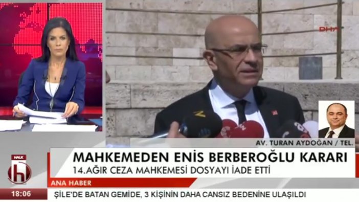 Av. Turan Aydoğan: Mahkemenin Enis Berberoğlu kararı CMK'ya aykırıdır